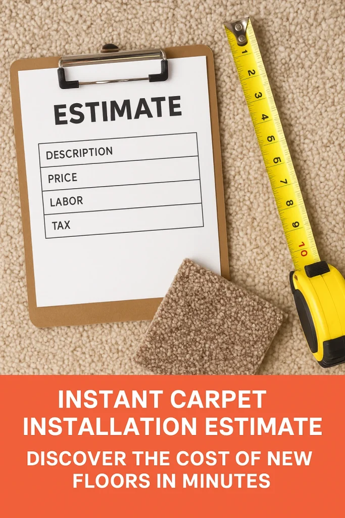 Instant Carpet Installation Estimate Discover the Cost of New Floors in Minutes